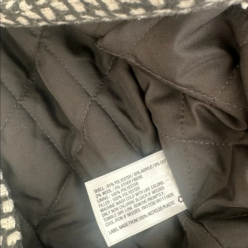 Cat & Jack  Kids' gray and White Patterned Coat 5T